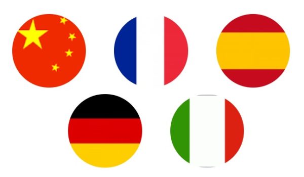 LCF Languages French, Spanish, Mandarin, Italian, German